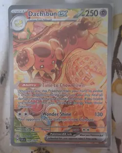 Pokemon TCG Dachsbun EX Stellar Crown 169/142 Special Illustration Rare NM - Image 1