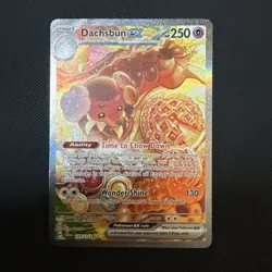 Pokemon TCG Dachsbun EX Stellar Crown 169/142 Special Illustration Rare NM - Image 1