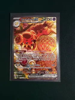 Dachsbun EX 169/142 Pokemon TCG Stellar Crown Special Illustration Rare Card - Image 1