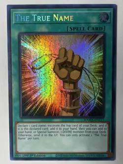 The True Name - MAMA-EN113 - Sec Pharaoh''s Rare 1st Edition Near Mint Yugioh - Image 1