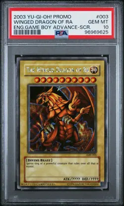 Yu-Gi-Oh! | The Winged Dragon of Ra GBI-003 Secret Rare 2003 | PSA 10 Gem Mint - Image 1