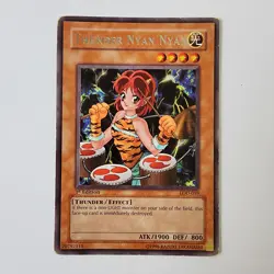 Thunder Nyan Nyan - LOD-059 - LP - Rare - 1st ed - Yugioh - Image 1