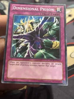 Dimensional Prison Yugioh SDCR common Unlimited - Image 4