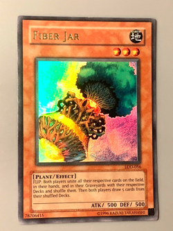 yugioh Fiber Jar LOD-056 Ultra Rare Unlimited Ed Lightly Played nice condition - Image 1