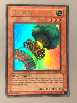 yugioh Fiber Jar LOD-056 Ultra Rare Unlimited Ed Lightly Played nice condition - Image 2