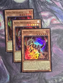 YUGIOH x3 BLGG-EN080 XENO METEORUS - ULTRA RARE 1st EDITION - Image 1