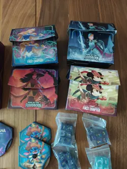 Disney Lorcana Accessories Lot Dice, Lore Counters, Deck Storage Boxes, Dividers - Image 5
