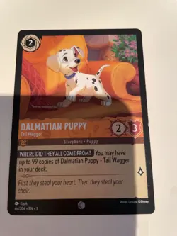 Dalmatian Puppy - Tail Wagger 4d/204 Common Into the Inklands Disney Lorcana TCG - Image 1