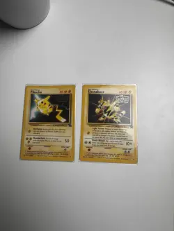 Pokemon Electabuzz Pikachu First Movie Promo Cards - Image 1