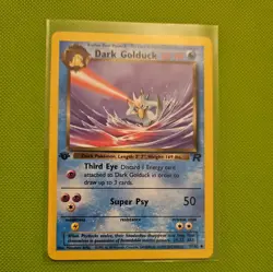 Pokemon Cards: Team Rocket 1st Edition Uncommon: Dark Golduck 37/82 - Image 1