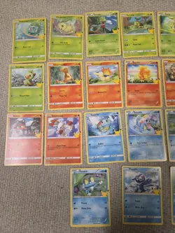 Pokemon Cards - 25th Anniversary McDonalds Promo (2021) - Complete NON-HOLO Set - Image 2