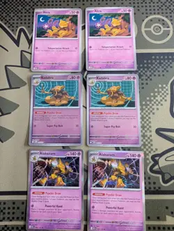 Abra/Kadabra/Alakazam Playset Of 6 Cards, Pokemon TCG, MEG 54/55/56 132 - Image 1