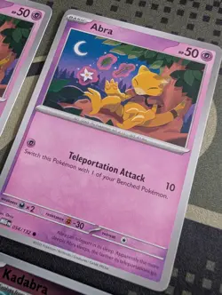 Abra/Kadabra/Alakazam Playset Of 6 Cards, Pokemon TCG, MEG 54/55/56 132 - Image 2