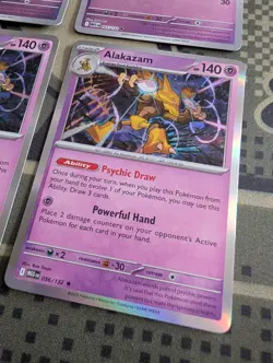 Abra/Kadabra/Alakazam Playset Of 6 Cards, Pokemon TCG, MEG 54/55/56 132 - Image 4