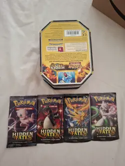 Pokemon TCG Hidden Fates Booster Pack Lot 4 Packs 10 Cards Each 2019 - Image 2