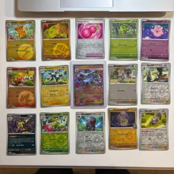Pokemon TCG - 15 Card Lot - Mega Charizard x EX 013/094 Me02 and base Holo NM - Image 1