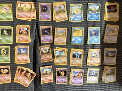 Pokemon TCG 1999 Base Set, Fossil and Jungle card lot - Image 1
