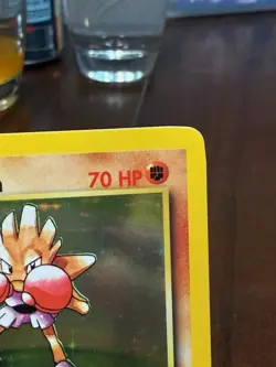 Pokemon TCG Hitmonchan Base Set Holo Unlimited Rare Card 7/102 - Image 3