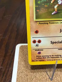 Pokemon TCG Hitmonchan Base Set Holo Unlimited Rare Card 7/102 - Image 5