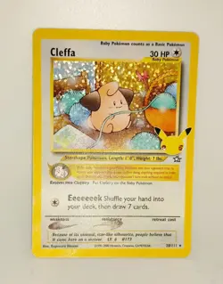 Cleffa 20/111 Holo Pokemon Celebrations Classic Collection Card NM Fresh Pull - Image 1
