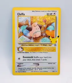 Cleffa 20/111 Holo Pokemon Celebrations Classic Collection Card NM Fresh Pull - Image 2