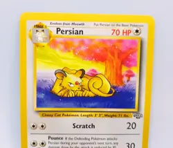 Persian 42/64 1st Edition Jungle Set Uncommon Vintage 1999 Pokemon Card LP - Image 2
