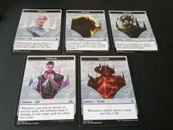 5 Different MTG Planeswalker Emblems - NM- Tokens - Magic MTG - Image 1