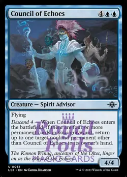 Council of Echoes 4x FOIL Lost Caverns of Ixalan MTG LCI Uncommon MINT blue - Image 1