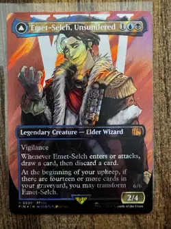 MTG: 0539 FINAL FANTASY *Surge Foil* Emet-Selch, Unsundered (Borderless) MP - Image 1