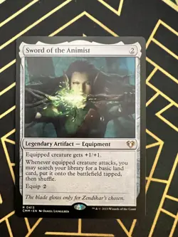 Sword of the Animist NM MTG Commander Masters Regular - Image 1