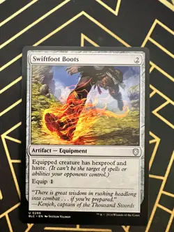 Swiftfoot Boots NM MTG Commander: Bloomburrow Regular - Image 1