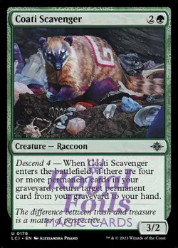 Coati Scavenger 4x FOIL Lost Caverns of Ixalan MTG LCI Uncommon MINT green - Image 1