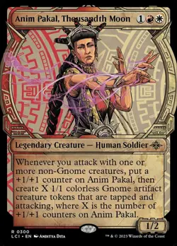Anim Pakal, Thousandth Moon - Showcase Magic mtg Light Play, English The Lost Ca - Image 1