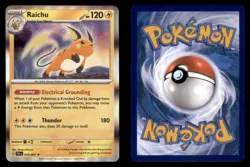 Raichu 019/091 Rare Paldean Fates Pokemon TCG NM - Image 3
