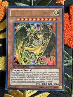 Yu-Gi-Oh! Hamon, Lord of Striking Thunder LC02-EN002 Limited Ultra Rare - Image 1