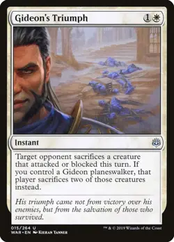 Gideon's Triumph 15 WAR MTG Instant White Uncommon 2019 Yanner EN - Image 1