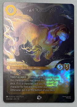 Simba - King in the Making (Enchanted) 224/204 Foil - Whispers in the Well (10) - Image 3
