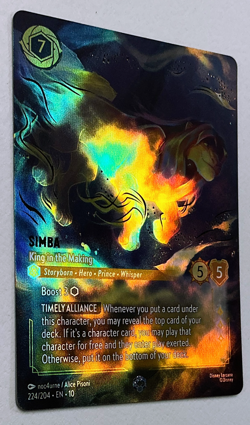 Simba - King in the Making (Enchanted) 224/204 Foil - Whispers in the Well (10) - Image 4