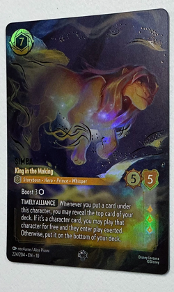 Simba - King in the Making (Enchanted) 224/204 Foil - Whispers in the Well (10) - Image 5