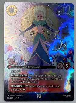 Elsa - Ice Artisan (Enchanted Foil) 233/204 - Winterspell (11) - Image 3