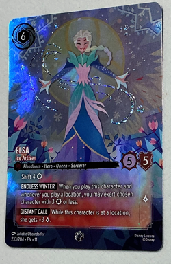 Elsa - Ice Artisan (Enchanted Foil) 233/204 - Winterspell (11) - Image 5