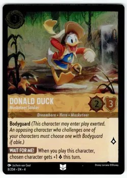 Lorcana | Holo Donald Duck - Musketeer Soldier | #8/204 Ursula's Return - Image 1