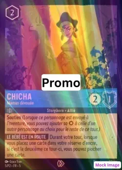Chicha - Dedicated Mother 5/P2, Promo, Cold Foil, Lorcana Shimmering Skies - Image 1