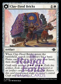 Clay-Fired Bricks / Cosmium Kiln 4x FOIL Lost Caverns of Ixalan MTG LCI Uncommon - Image 1
