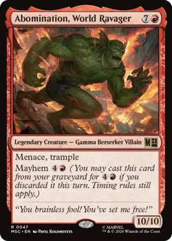 (Preorder) MTG - [MSC - 47] Abomination, World Ravager - Commander: Marvel Su... - Image 1