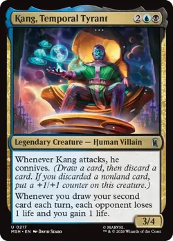 (Preorder) MTG - [MSH - 217] Kang, Temporal Tyrant Foil - Marvel Super Heroes - Image 1