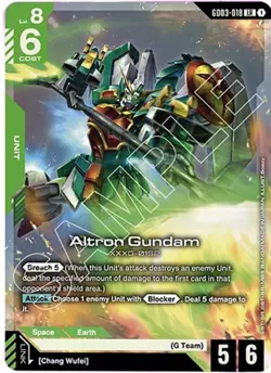 Gundam TCG - Steel Requiem - Altron Gundam Holofoil [GD03 - GD03-018] - Image 1
