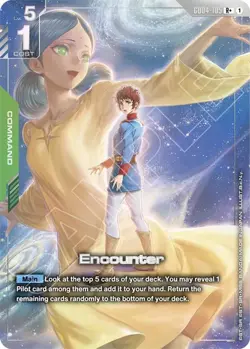 Gundam TCG - [GD04-105 R+] Phantom Aria - Encounter (R+) Holofoil - Image 1