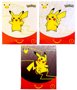 2021 McDonalds Pokemon 25th Anniversary Happy Meal Toy #1 SEALED PACK + DECK BOX - Image 1