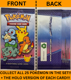 2021 McDonalds Pokemon 25th Anniversary Happy Meal Toy #1 SEALED PACK + DECK BOX - Image 5